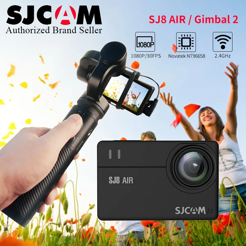 

Novatek NT96658 Original SJCAM SJ8 Air Touch Screen Sport DV Wifi Cam /SJCAM Gimbal2 Stabilizer 3-Axis Handheld for SJ8 PRO PLUS