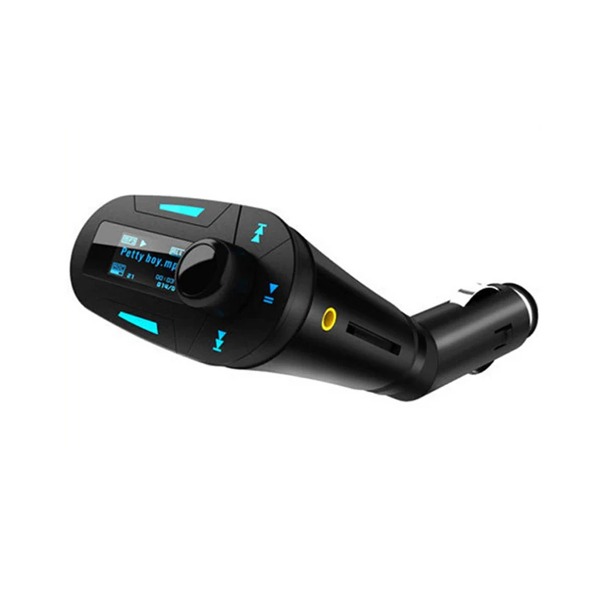 Горячее предложение USB 2,0 автомобильное зарядное устройство MP3-плеер 12V-24 автомобильное быстрое зарядное устройство ЖК-экран Поддержка SD/TF кард-ридер с дистанционным управлением аудио кабель