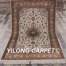 YILONG 4'x6' персидский традиционный шелковый ковер античный Восточный ковер для продажи(LH871B4x6