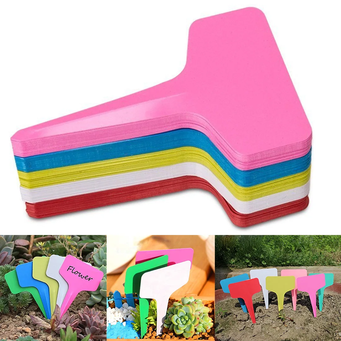 

Gardening Plant T shape Waterproof Tags Flower Vegetable Planting Label Tools farm garden Seedling tray mark garden tools