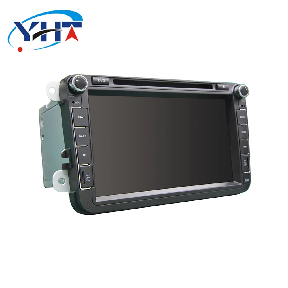 Cheap VW 2din 8" Quad-Core 1+16G Android 8.1 Car Radio DVD Player with Touch Screen  Wifi BT HD 1024*600 MirrorLink for VW 2