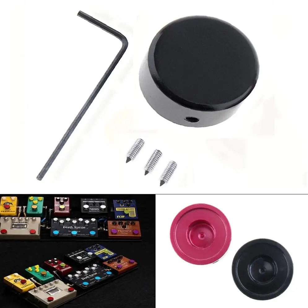 

Guitar Foot Nail Cap Effect Pedal Pad Aluminum Alloy Cover with Anti-slip and Anti-scratch for Guitar Pickup Black / Red