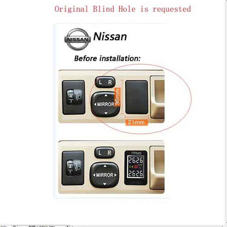 U912 TMPS NISSIAN Car tire pressure monitor system18