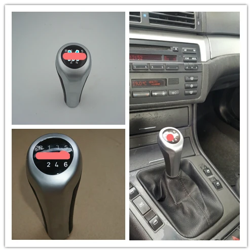 For BMW 1 3 5 6 Series E30 E32 E34 E36 E38 E39 E46 E53 E60 E63 E83 E84 E90 E91 New 5 Speed 6 Speed Gear Shift Knob With M Logo head gear shift knob black silver 5 6 speed mt gear shifter manual for bmw for bmw e30 e32 e36 e46 e39 e34 z3 car accessories