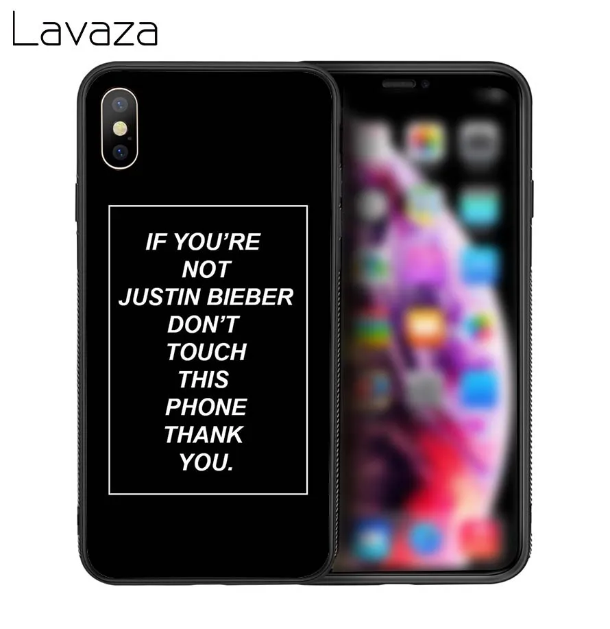 Lavaza Justin Bieber Soft Silicone Case Cover for Apple iPhone 6 6S 7 8 Plus 5 5S SE X XS MAX XR Cases