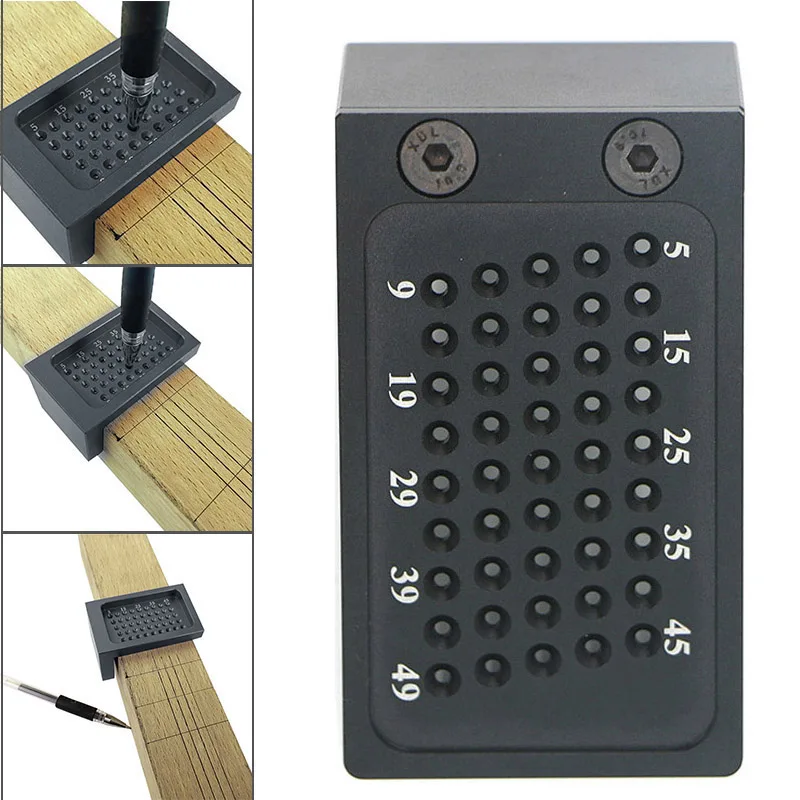 

Precision Woodworking Tools Hole Positioning Metric Marking Line Ruler Carpentry Tool ASD88