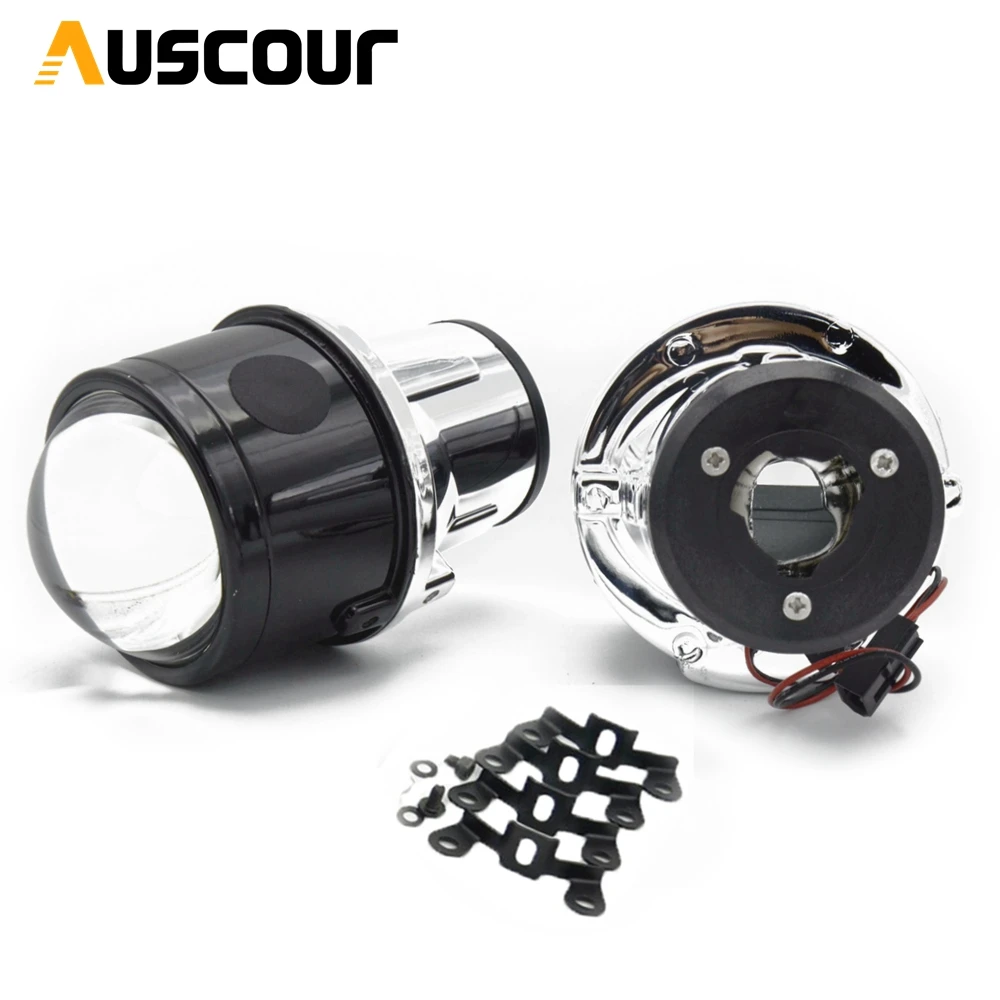 

2pcs 2.5 inch H11 hid Bixenon Fog Light Lens Full Metal for Wrangler Nissan tiida all model universal lens headlight Modify