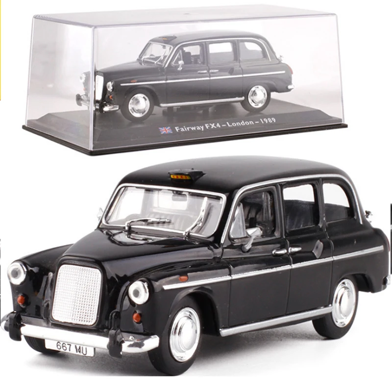 1:43 статическая модель Классический под старину, акриловый ящик Лондонское такси 1958 литые игрушки для коллекции подарок украшение дома