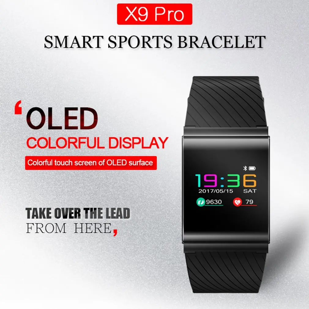 

X9Pro Touch Color Screen Smart Band Sports Fitness Bracelet Blood Pressure Heart Rate Monitor Wristband Smart Watches