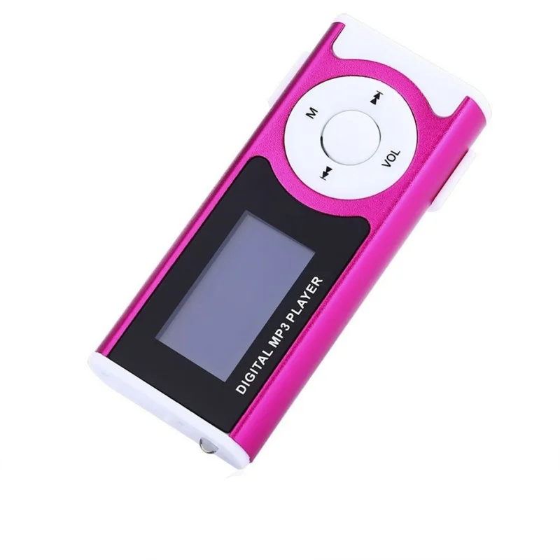 Мини MP3 Поддержка 8 Гб микро SD клипов ЖК экран плеер Спортивный Портативный mp3