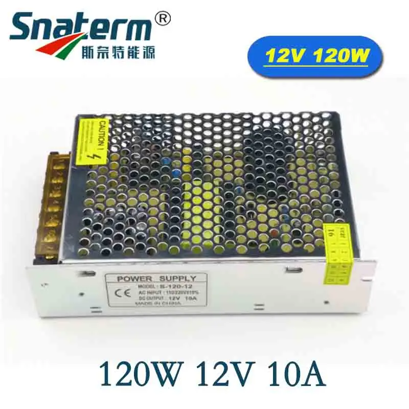 

12V 10A 120W Switching Power Supply Driver For LED Strip Light Display AC 110-240V to DC 12V LED Lamp Strip Power supply