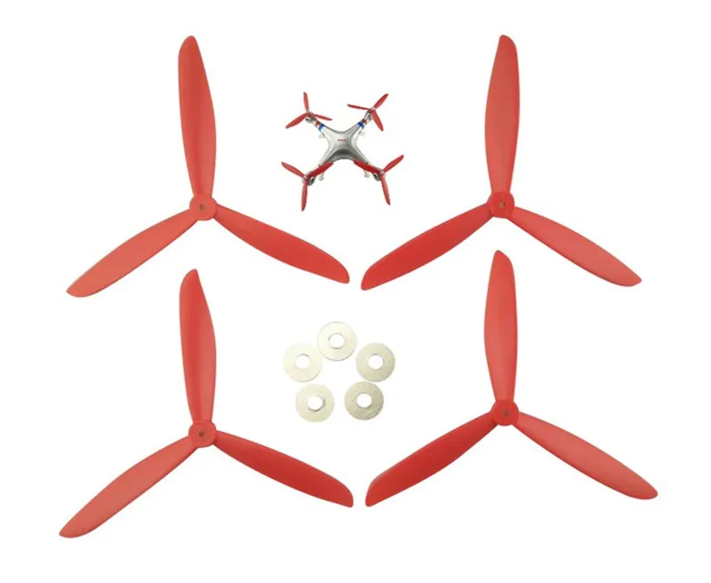 4 шт. лопасти пропеллера обновленные детали для оси самолета Syma X8 X8C X8G X8W X8HC