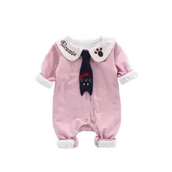 Новая осенняя одежда с длинными рукавами для малышей, Корейская одежда для малышей, детская одежда, детские комбинезоны