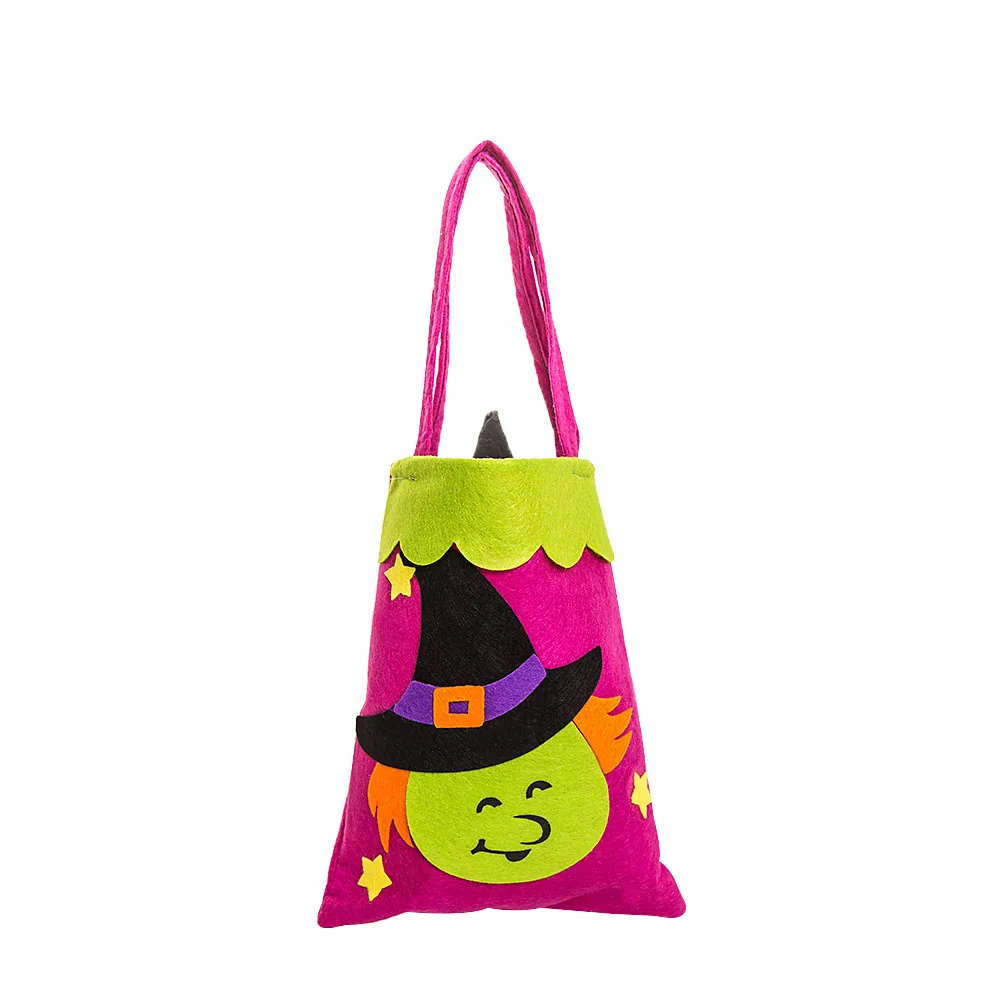 سعيد هالوين لطيف الساحرات الاطفال الحلوى حقيبة التعبئة والتغليف الأطفال حزب تخزين حقيبة هدية أنيق حاويات عطلة لوازم A80