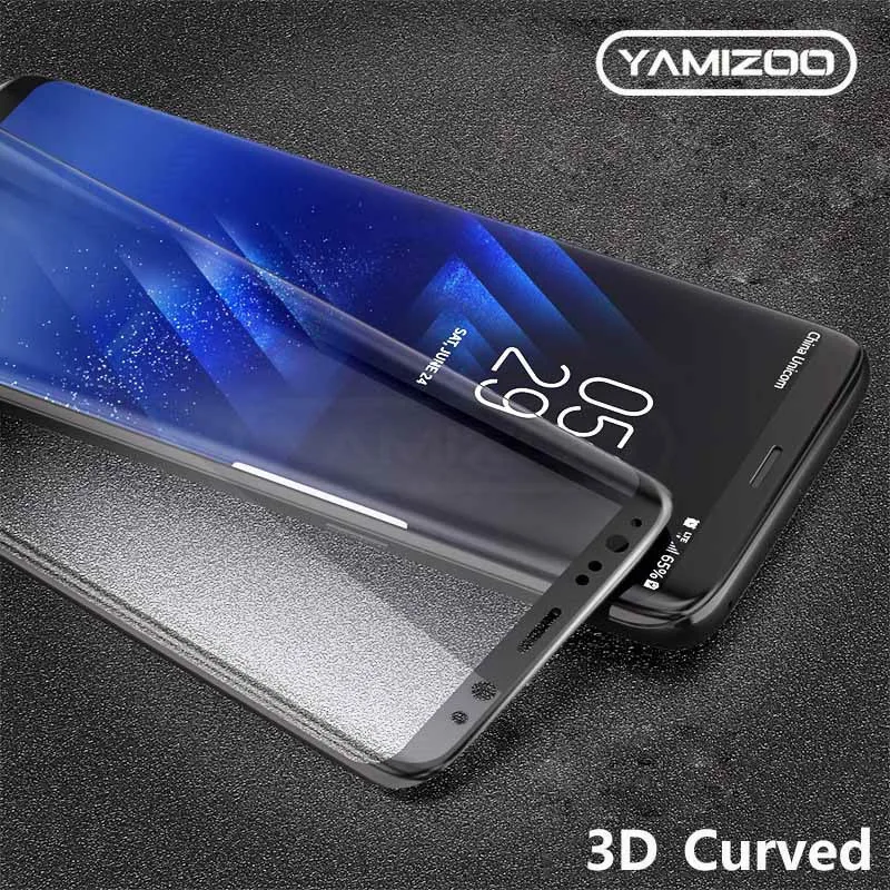 YAMIZOO для Samsung Galaxy s8 s9 Plus закаленное стекло 3D полная защита экрана Защитное Note 8 9