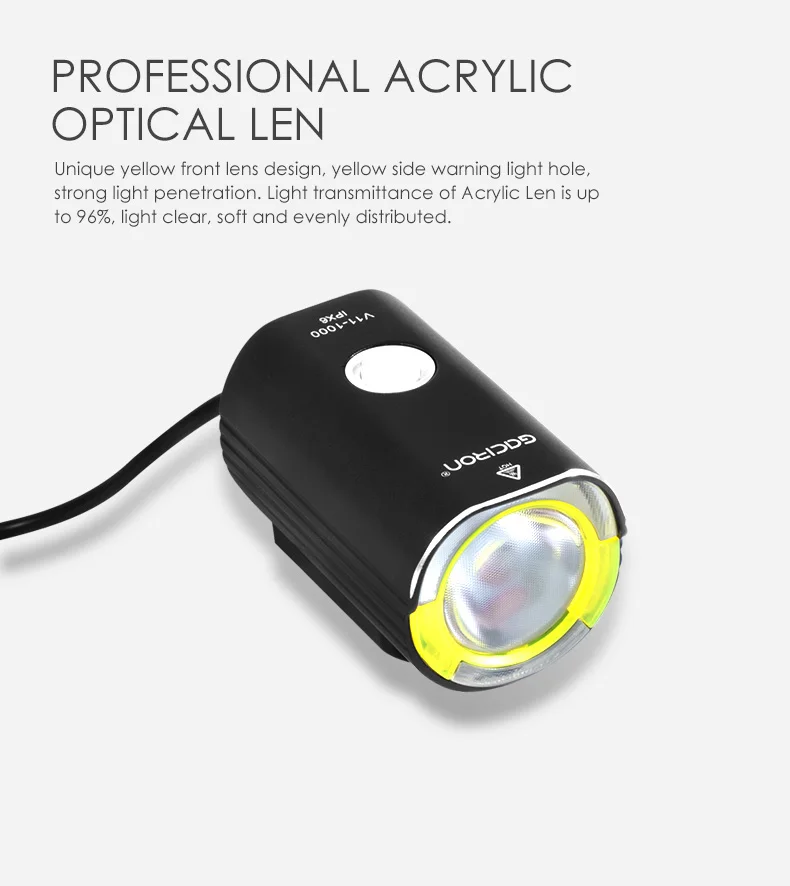 Perfect Gaciron V11 Split Type Bicycle Headlight for Race IPX6 Waterproof 1000 Lumens Bicycle Light Front Bicycle Accessories 7