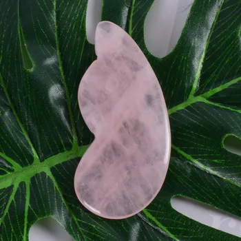 

Rose Quartz Face Gua Sha Tool 100% Natual Rose Quartz Massage SPA Acupuncture Scraping Healing For Body Eye Health Care