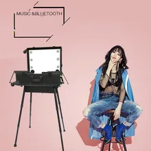 Pro Rolling Studio чехол для визажиста поезда с подсветкой мультимедиа косметическая коробка косметический чехол большой с ножками