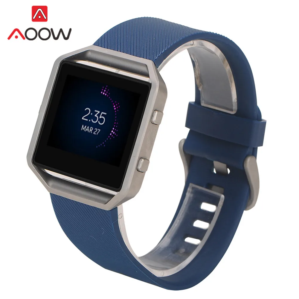 Силиконовый ремешок для часов Fitbit blaze быстросъемный мягкий резиновый спортивный