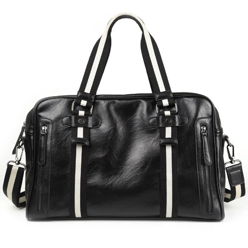 

New men's handbag Korean fashion travel slung shoulder bag PU leather fitness bag men's business bag wallet shoulder bag