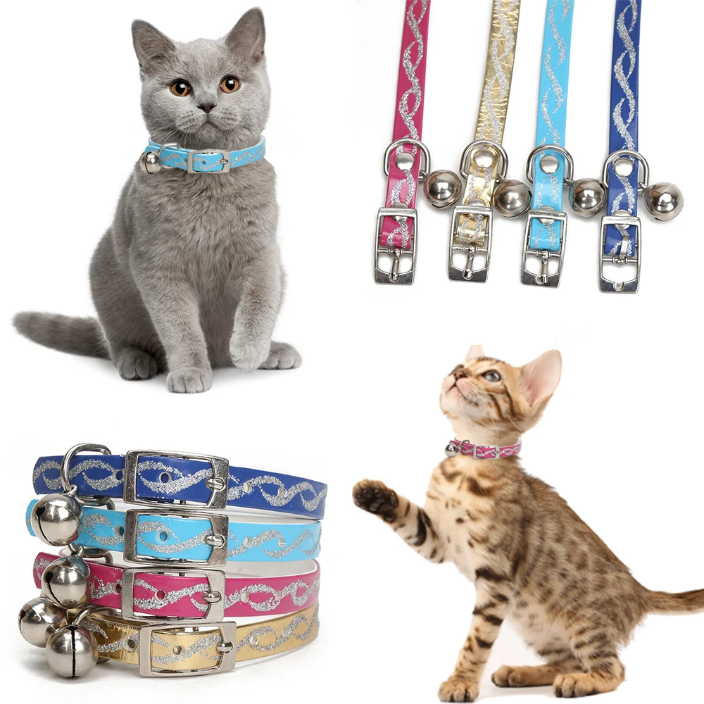 Cat-Collar-with-Bells-for-Small-Dogs-Pet-Necklace-Collar-4-Colors-Kitten-Puppy-Collar-Bell (1)