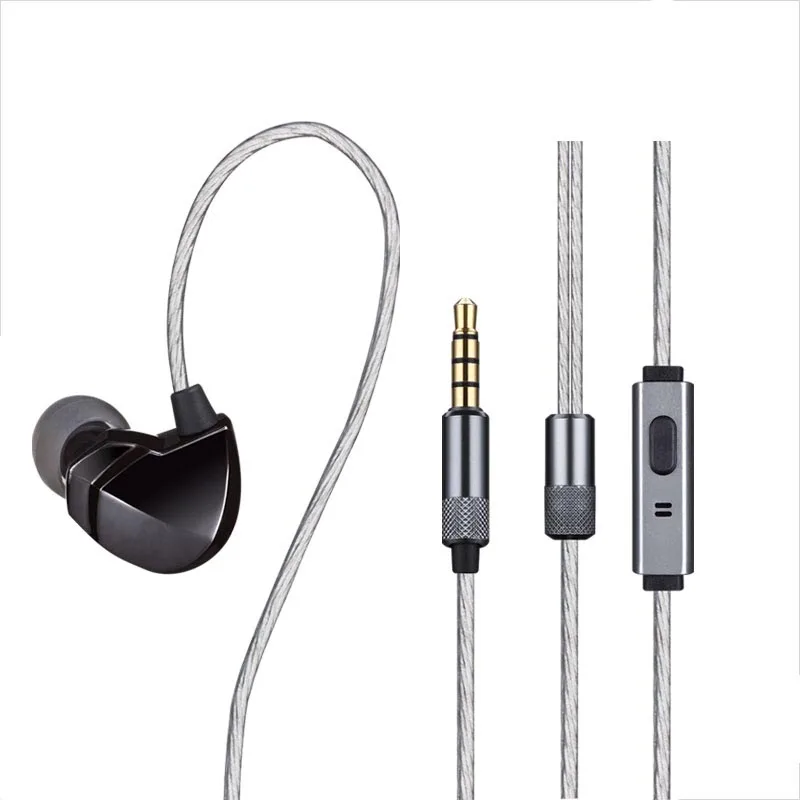 

E05M Metal Stereo Earphone Noise Isolating In-ear Music Earbuds High-End Brand Headset with Microphone for Mobile Phone MP3 MP4