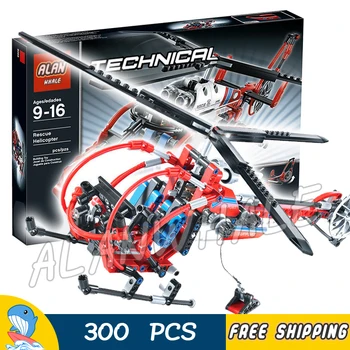 

300pcs Technic Advanced Rescue medical Helicopter 3356 Figure Building Blocks Playset realistic Toys Compatible With