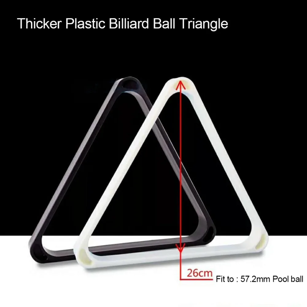 

Thicker Plastic billiard pool ball Triangle for 57.2mm ball