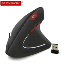 Беспроводная эргономичная Вертикальная игровая мышь 2,4 ГГц 800-1200-1600 dpi компьютерная геймерская мышь оптическая USB мышь для ПК ноутбука
