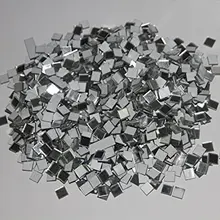 Индивидуальные 500 шт 1*1 см мозаичная квадратная Зеркальная Наклейка с задней лентой, черный