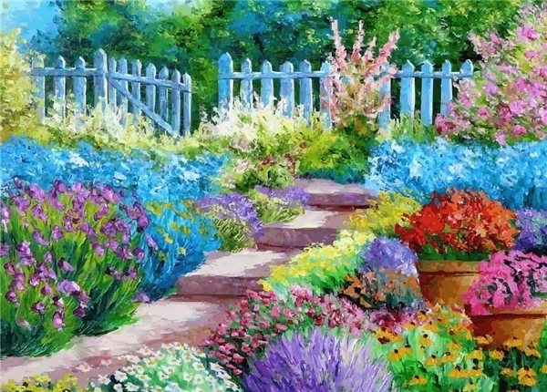 Needlework Diy diamond painting cross stitch kits full resin round embroidery Mosaic Home Decor landscape park yx1420 | Дом и сад