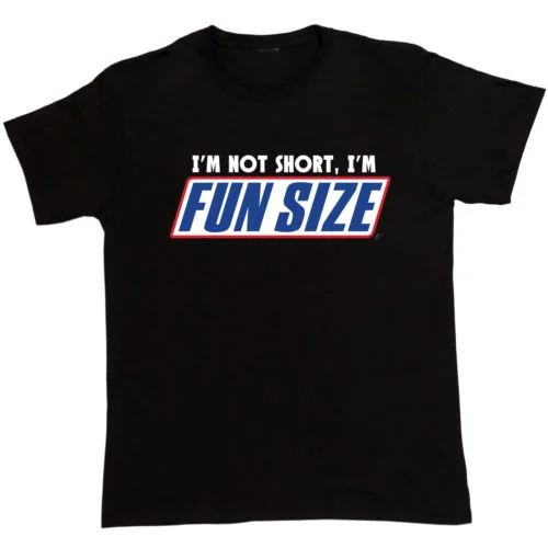 Non Sono Corto Sono Divertente Taglia T Shirt Uomo Snickers Maratano Divertente Stampato Casual Tee Us Plus Size