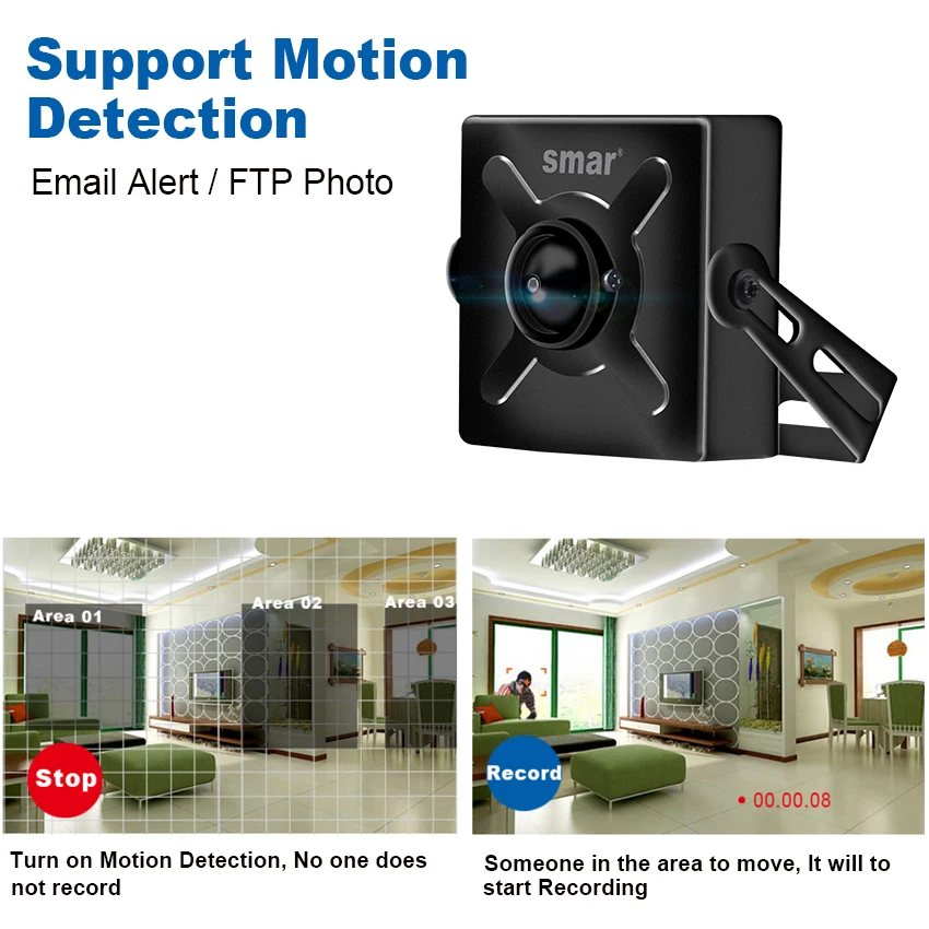 Smar CCTV домашняя ip-видеокамера 3,7 мм 720P 960P 1080P сетевая камера наблюдения безопасности support f2.3 Поддержка Android, iPhone IOS