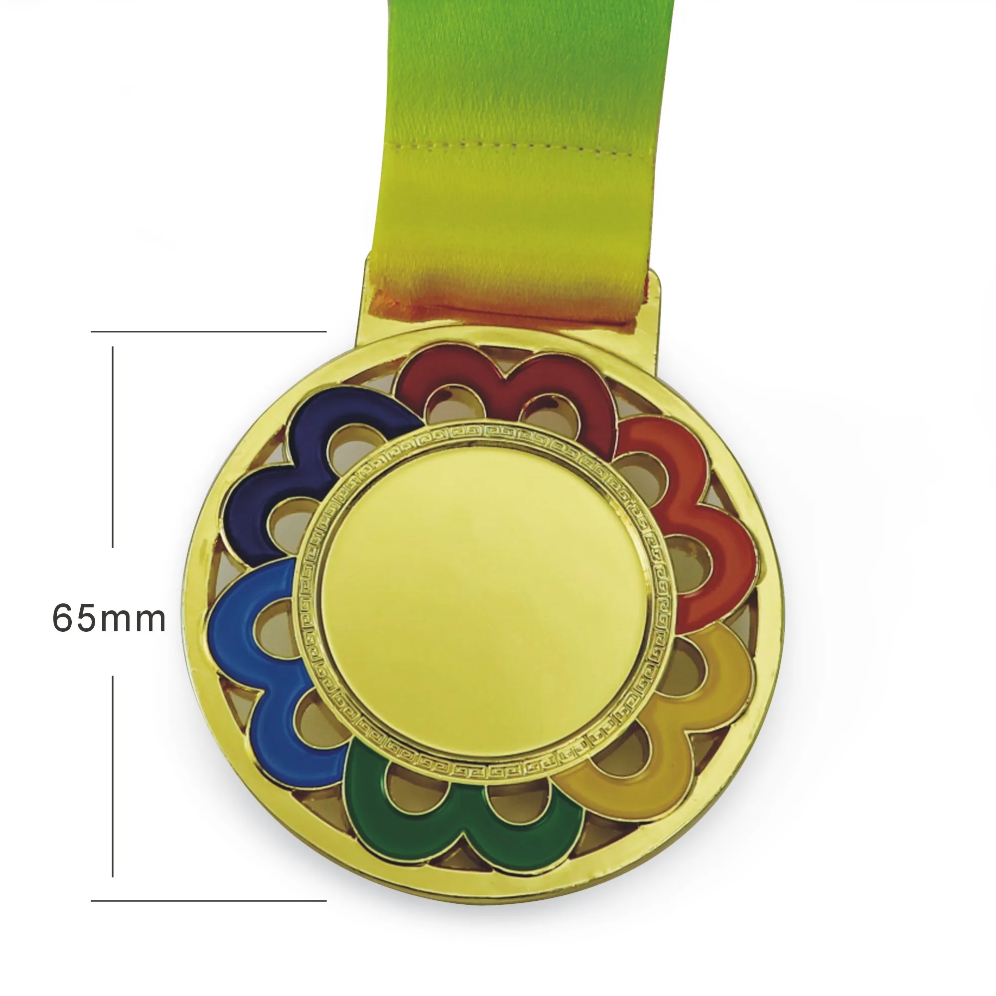 Диаметр 65 мм, внешнее кольцо, кружевные медали, средняя пустая медаль, 1 набор, содержит 1 шт. золотого цвета и 1 шт. серебряного цвета, 1 шт., медали Branze