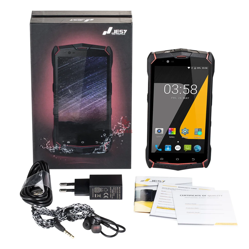 Jesy J9 IP68 Прочный Android 7 0 Водонепроницаемый телефон 6150 mAH смартфон 5 &quotFHD 4G + 64G Octa Core