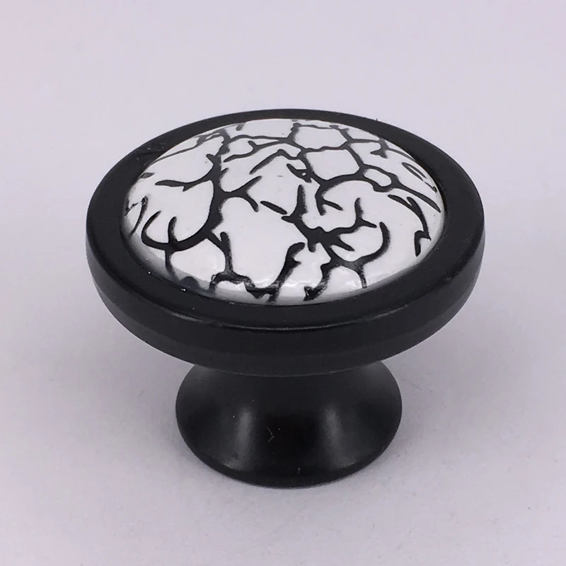 Dia 36mm Modern Knobs Ceramic Round Dresser Drawer Knobs Pulls