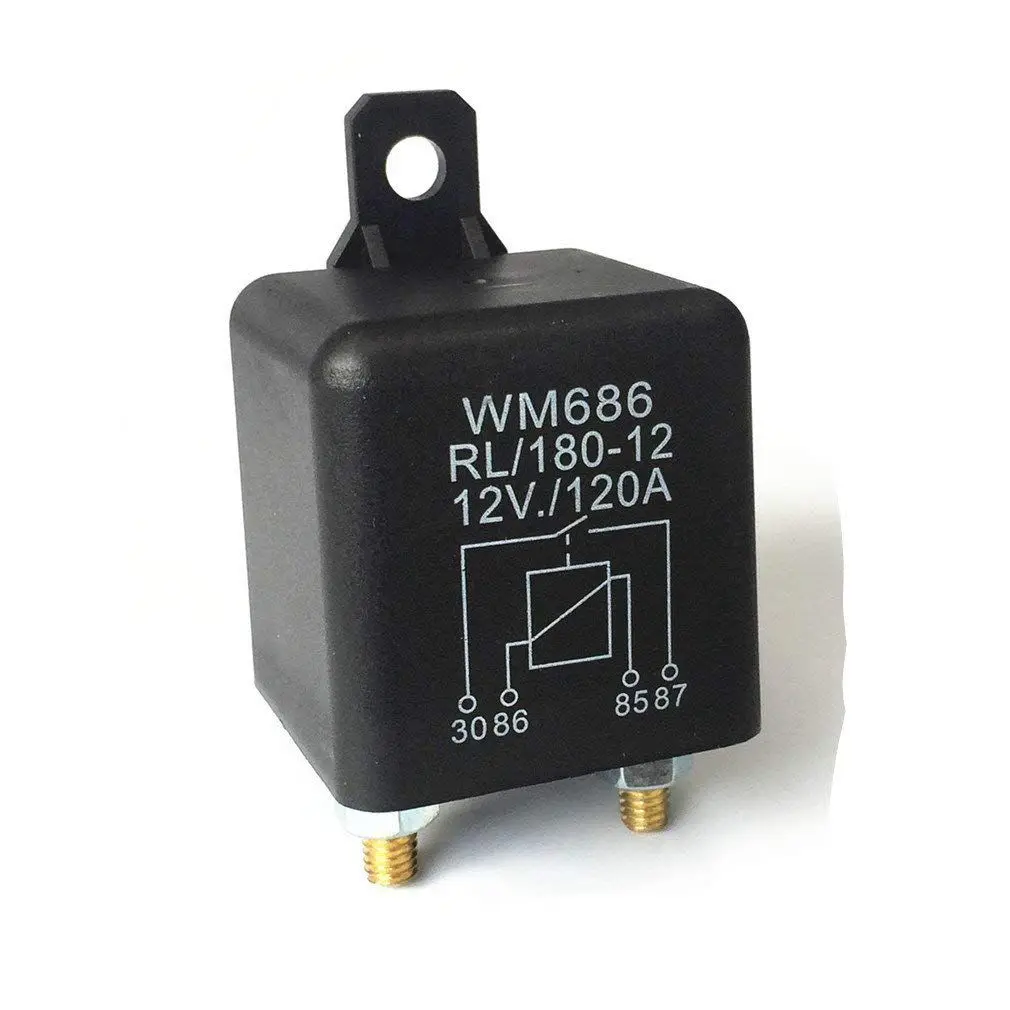 

DC 12V Relay Battery Isolating Relay 12V / 120A Peak Load for Car Trucks Car (12V / 120A)