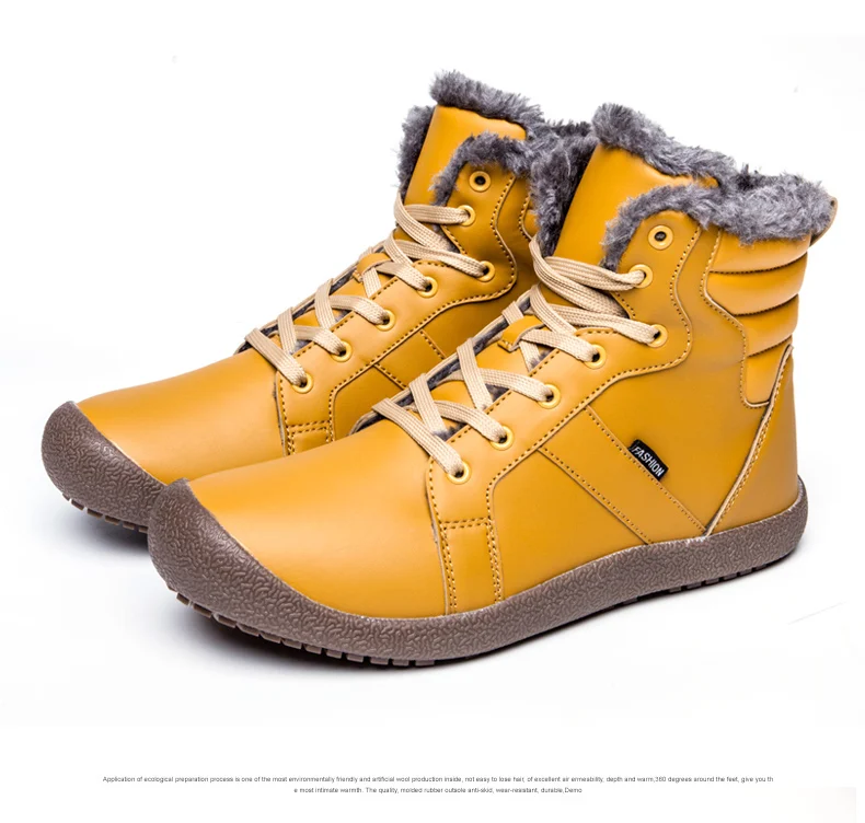 Мужские ботинки на меху; коллекция года; теплые зимние ботинки для мужчин; обувь из натуральной кожи; Мужская обувь; модная обувь на резиновой подошве