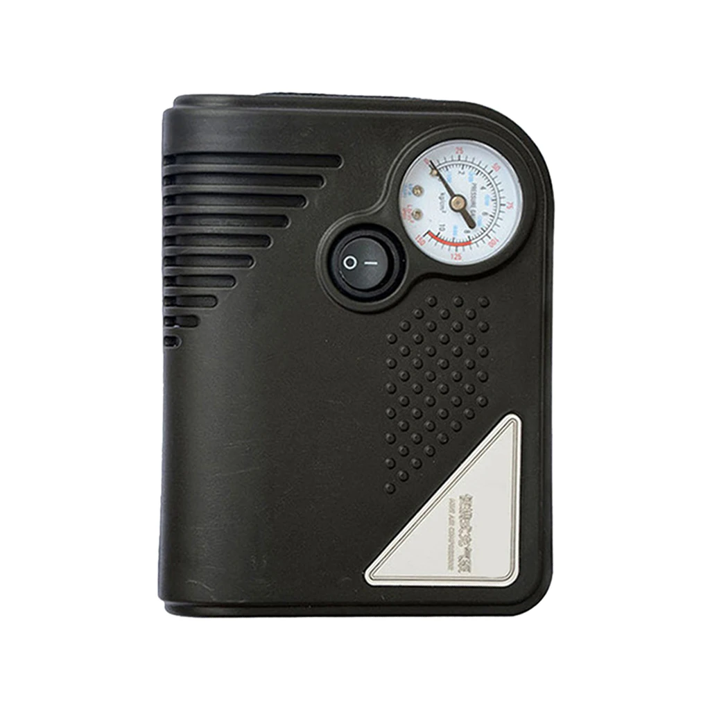 Portable 12V DC Car Tire Inflator Mini Electric Air Compressor Pump Black ABS for Car Motorbike RV SUV ATV