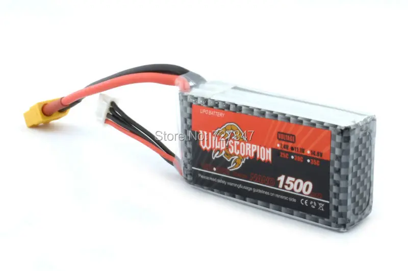 Качественный 11,1 V 25C 1500mAh 3S Lipo Li-Po Lipoly Аккумулятор для RC Trex вертолета, самолета и автомобиля