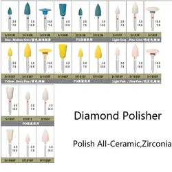 Средний тонкой зернистости, дополнительной ультра тонкий инструмент dremel аксессуары Diamond Гриндер для полировки циркония и все-керамика
