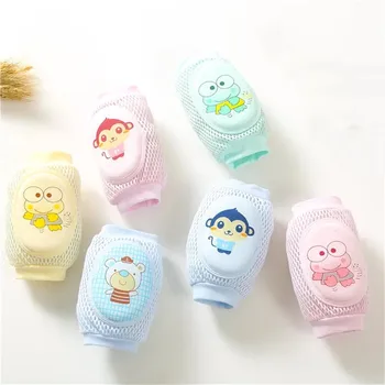 

Infant Baby Knee Pad Kids Crawing Protector Toddler Cute Cartoon Animals Kneecap Children Mesh Leg Warmer Knee Coverage
