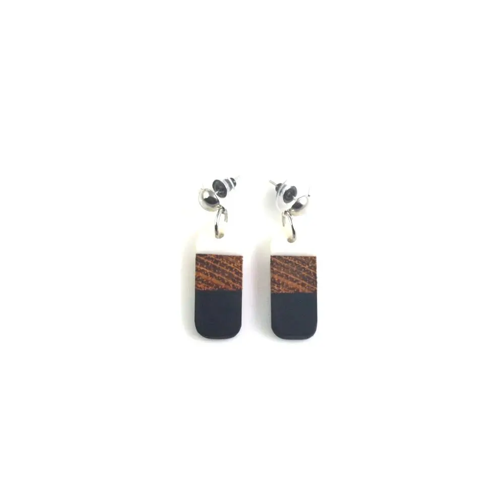 Gift fashion earrings, ancient wooden handicraft jewelry earrings