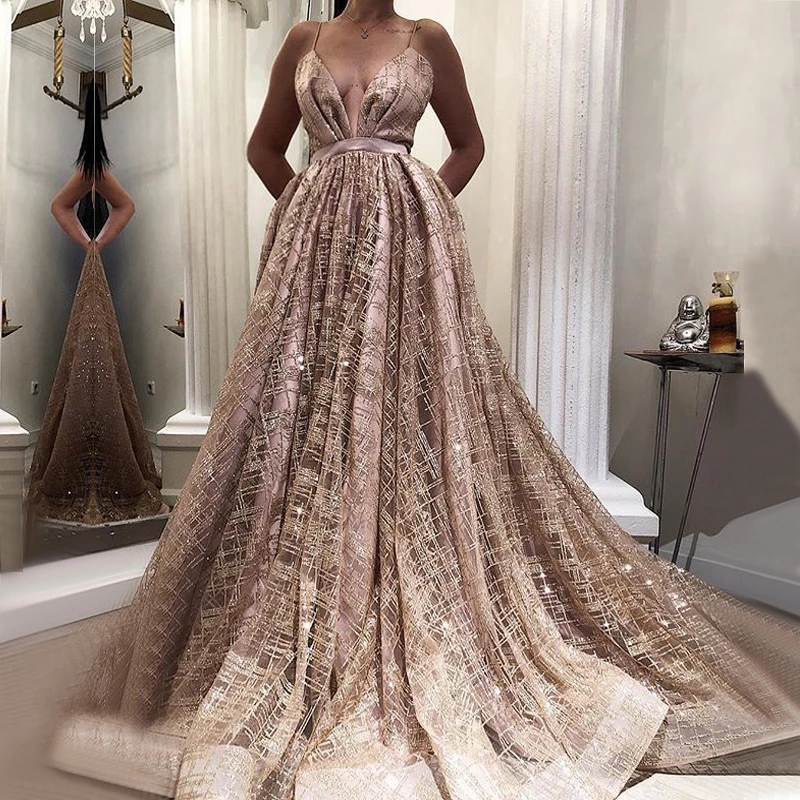 elegant rose gold dress