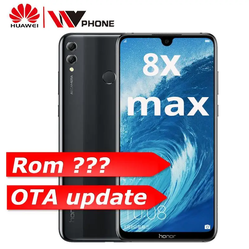 

Honor 8X Max 7.12'' big Screen 4900mAh Battery Smartphone OTA update Smartphone Mobile phone Android 8.1 Octa Core