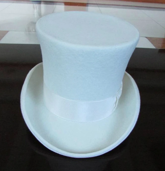 mens white top hat