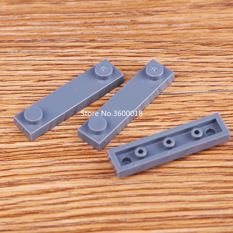 

50pcs/lot 1x4 with 2 studs plate Compatible legos 92593 Plate MOC DIY Bricks blocks toys parts set