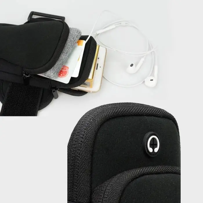 Портативный Открытый спортивный наручный ремешок чехол держатель мобильного телефона кошелек сумка BB55