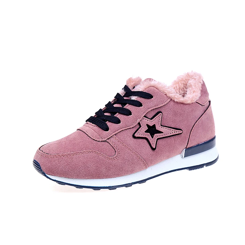 

2019 New Autumn Winter Women Tennis Shoes Ladies Plush Warm Outdoor Sports Sneakers Comfortable Fitness Training Trainers Cheap