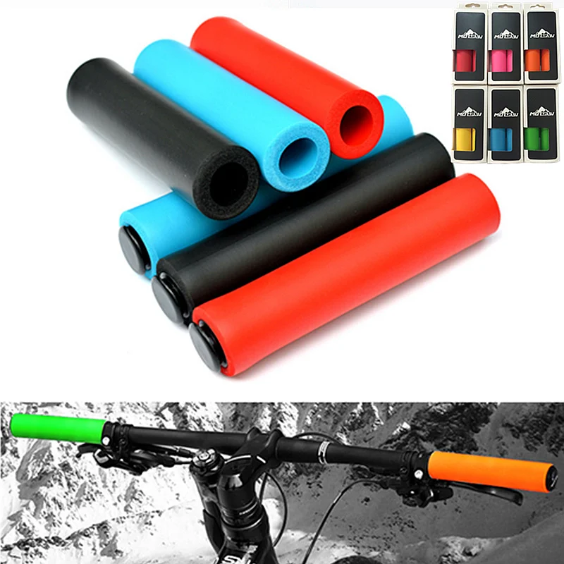 New products High Density handlebar Silica gel/foam silicone sponge mountain bike Grips of XC/AM lightweight antiskid super soft